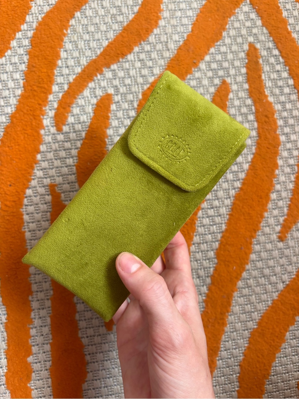Green Crap Eyewear Sunglasses Suede Case